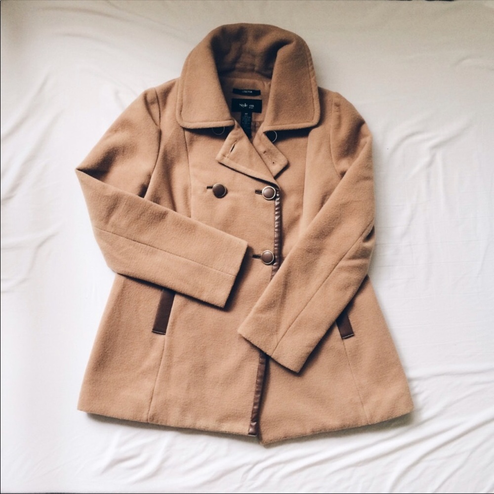 Camel pea coat
